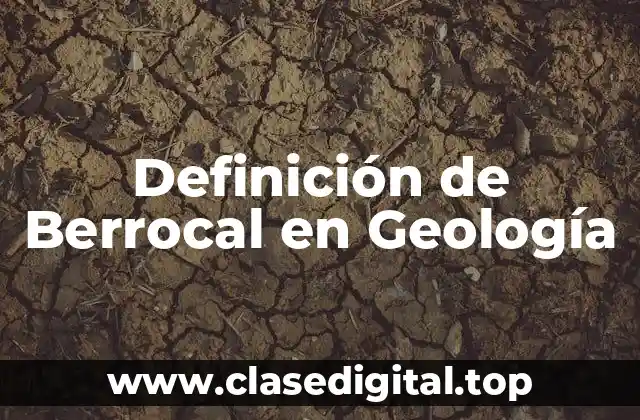 Definición de Berrocal en Geología
