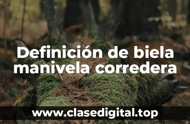 Ejemplos de biela manivela corredera