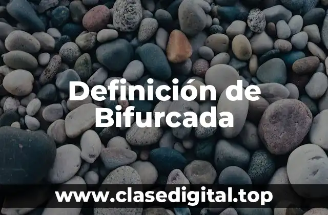 Definición de Bifurcada