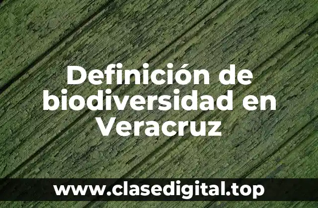 Definición de biodiversidad en Veracruz