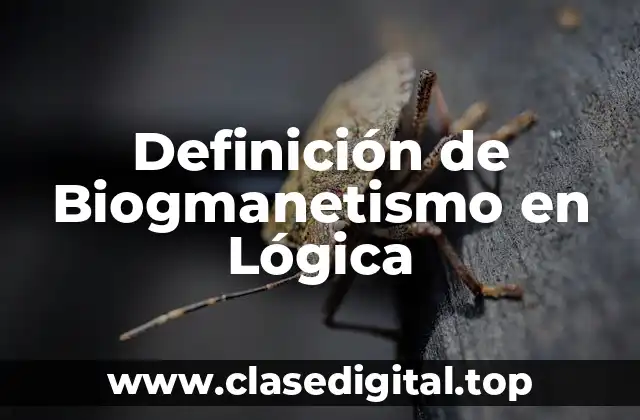 Definición de Biogmanetismo en Lógica