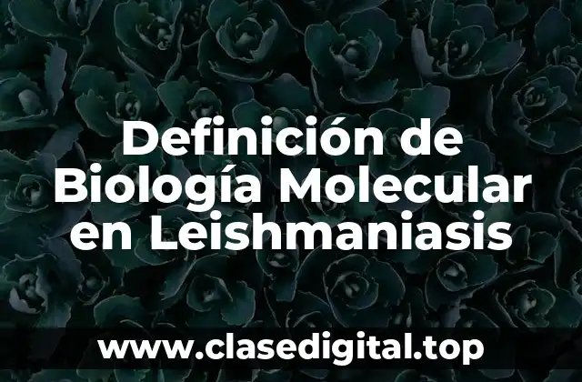 Definición de Biología Molecular en Leishmaniasis
