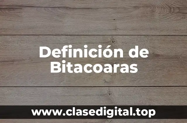 Definición de Bitacoaras