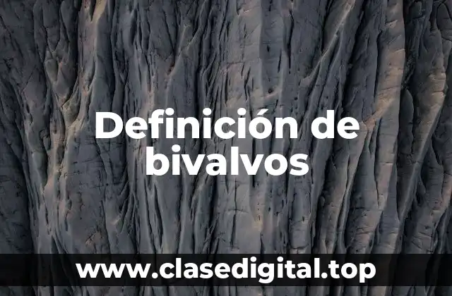 Definición de bivalvos