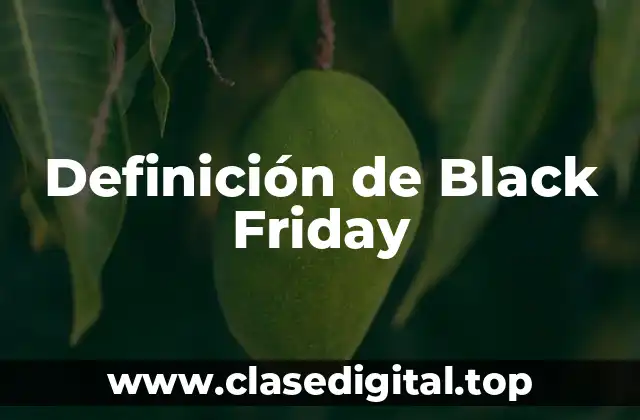 Definición de Black Friday