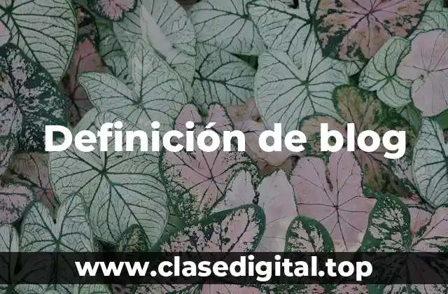 Ejemplos de blogs