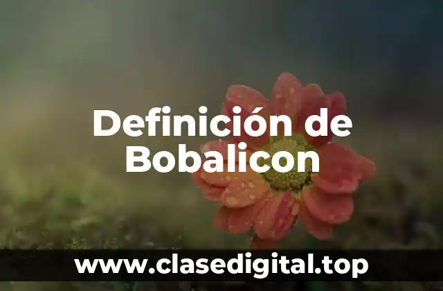 Definición de Bobalicon