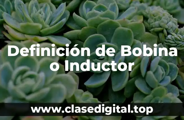Definición de Bobina o Inductor