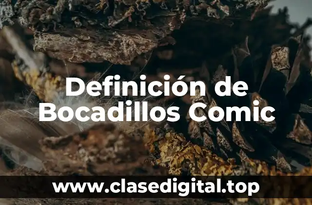 Definición de Bocadillos Comic