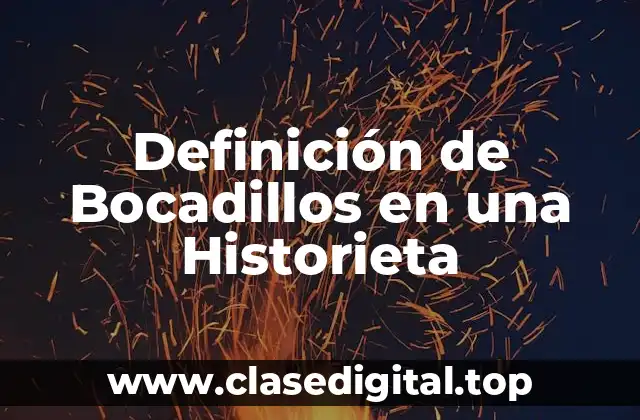 Definición de Bocadillos en una Historieta