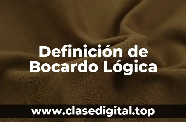 Definición de Bocardo Lógica