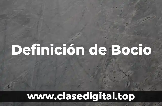 Definición técnica de Bocio