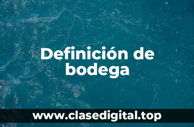 Definición de bodega