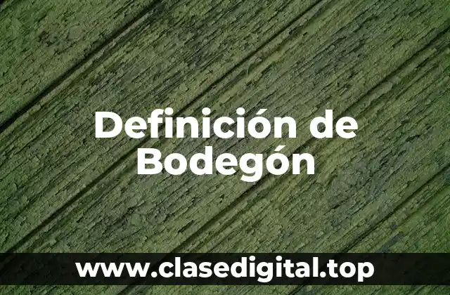 Definición de Bodegón