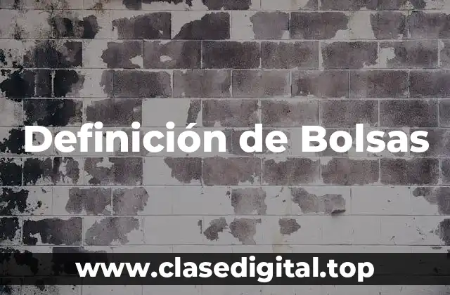 Definición técnica de Bolsa