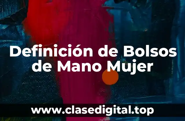 Definición de Bolsos de Mano Mujer