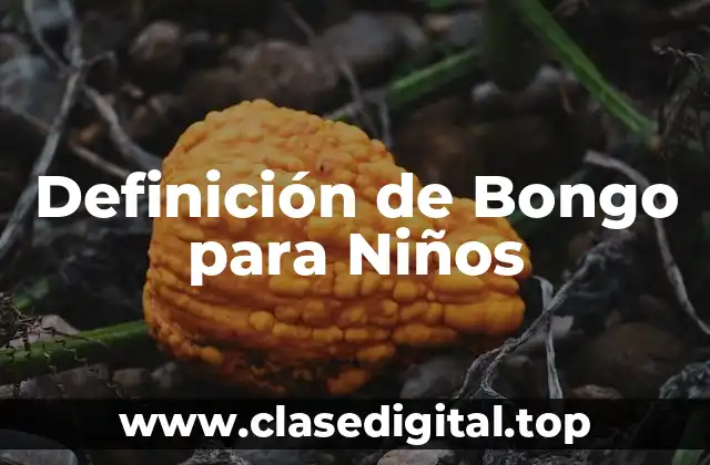 Definición de Bongo para Niños