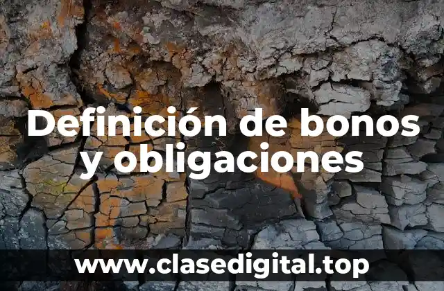 Definición de bonos y obligaciones