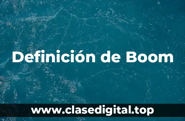 Definición de Boom