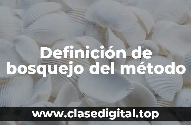 Ejemplos de bosquejo del método