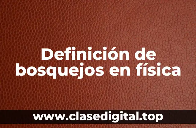 Definición de bosquejos en física