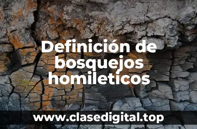 Ejemplos de bosquejos homileticos