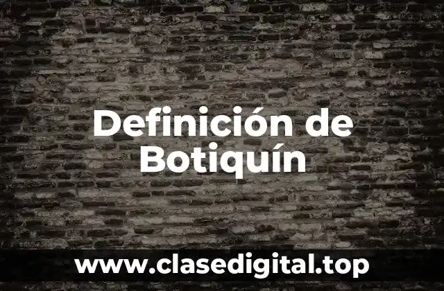 Definición de Botiquín