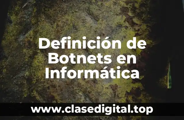 Definición de Botnets en Informática