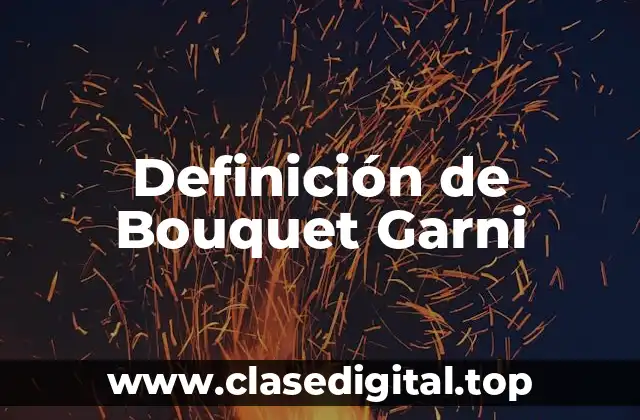Definición de Bouquet Garni