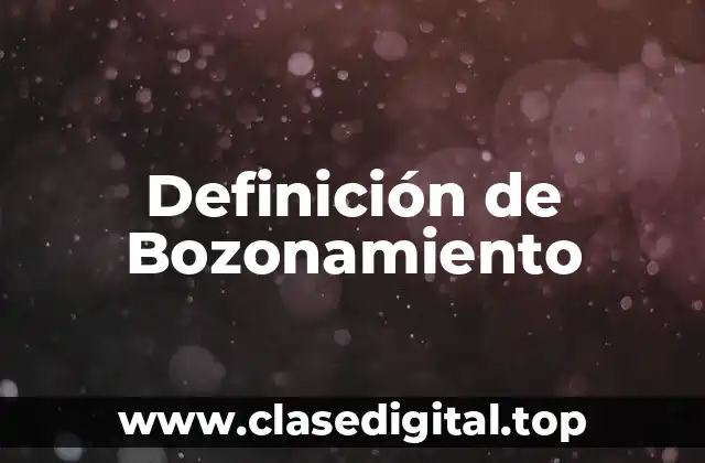 Definición de Bozonamiento