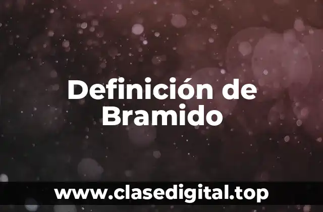 Definición de Bramido