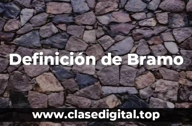 Definición de Bramo