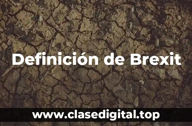 Definición de Brexit