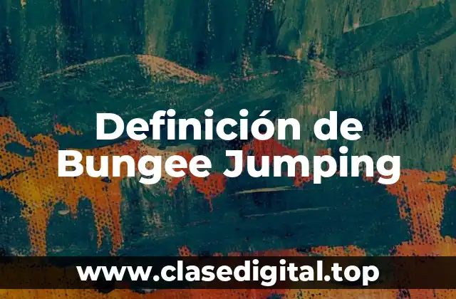 Definición técnica de Bungee Jumping