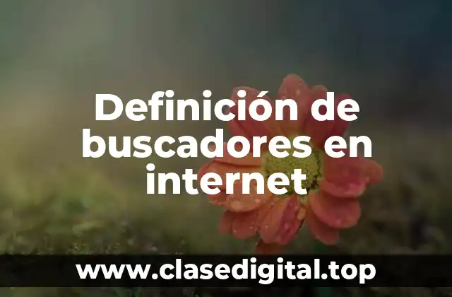 Definición de buscadores en internet