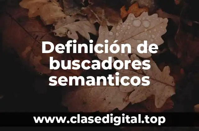 Definición de buscadores semanticos
