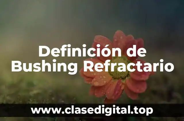 Definición de Bushing Refractario