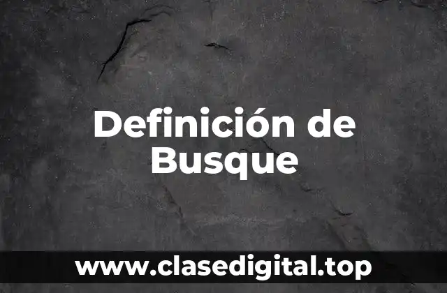 Definición de Busque