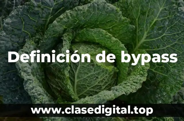 Definición de bypass