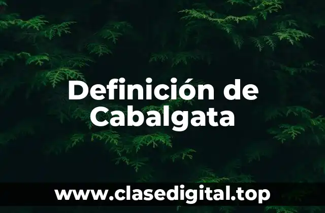 Definición de Cabalgata