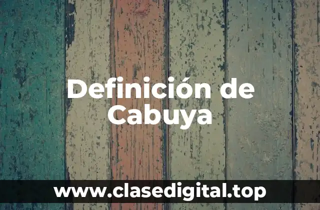 Definición de Cabuya