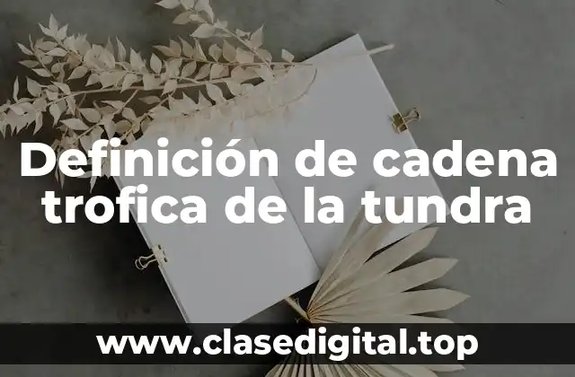 Definición de cadena trofica de la tundra