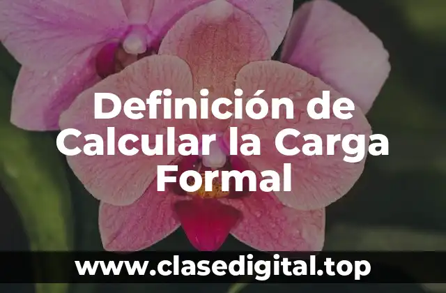 Definición de Calcular la Carga Formal