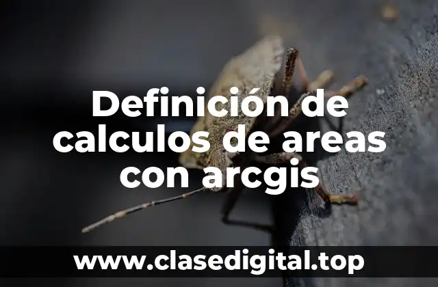 Ejemplos de cálculos de áreas con ArcGIS