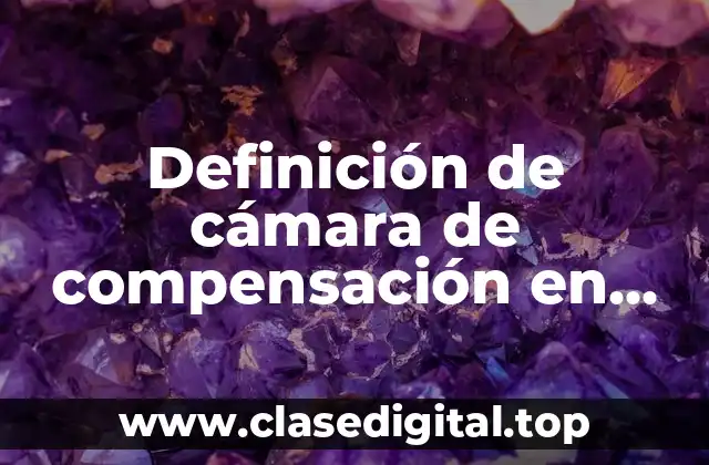Definición de cámara de compensación en economía