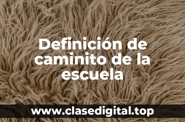 Ejemplos de caminito de la escuela