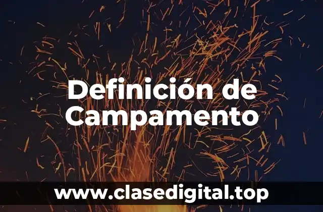 Definición técnica de campamento
