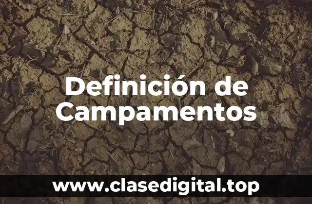 Definición de Campamentos