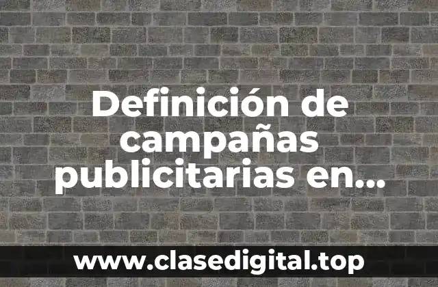 Definición de campañas publicitarias en Facebook