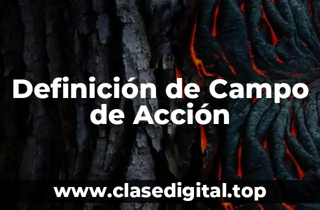 Definición de Campo de Acción